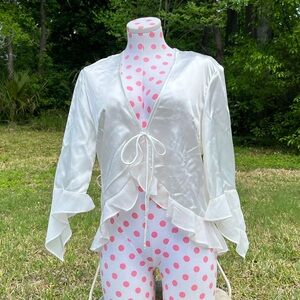 3/$30 Early 2000’s Satin Blouse/Lingerie